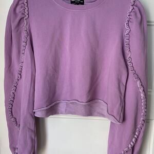 Generation Love Sweatshirt Purple Crop Crewneck Size Medium